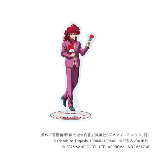 『幽☆遊☆白書×サンリオキャラクターズ』アクリルスタンド03/蔵馬×マイメロディ(コラボイラスト)
